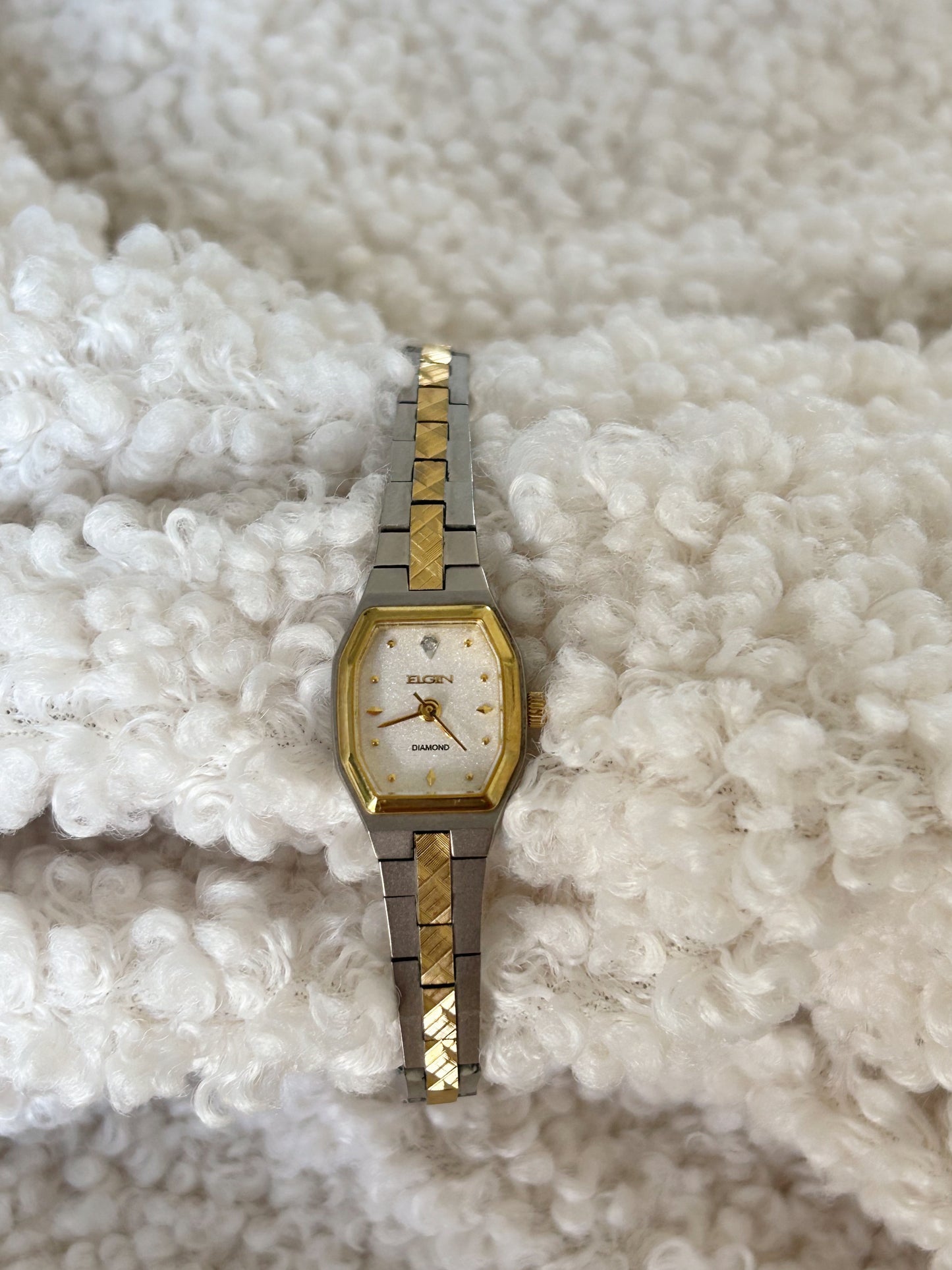 💎 two-toned sparkly face watch