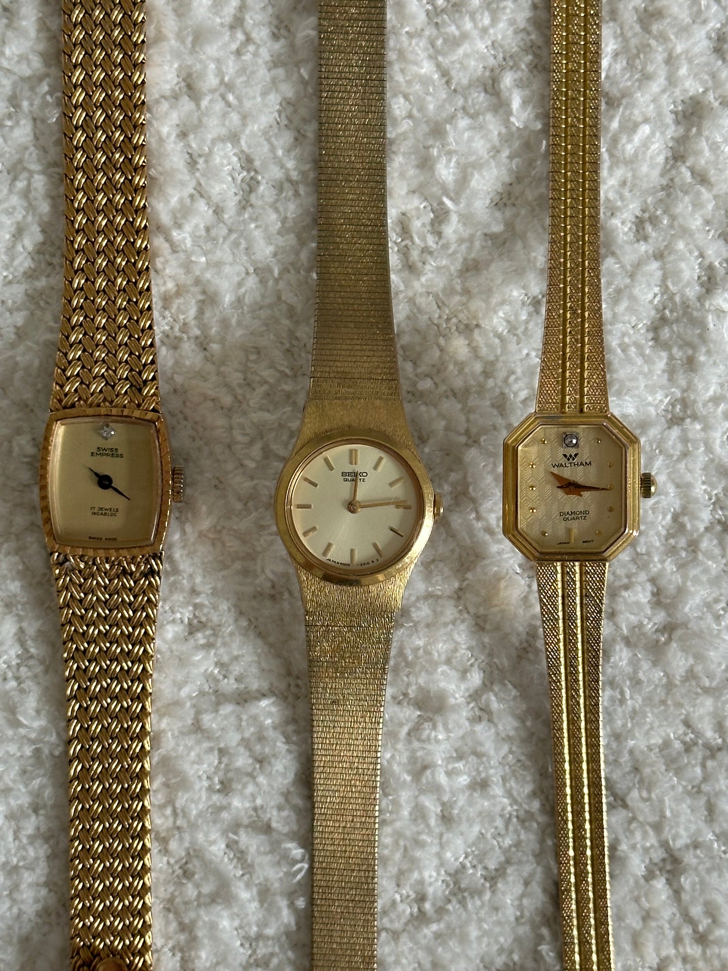 ✨ classic gold Seiko watch