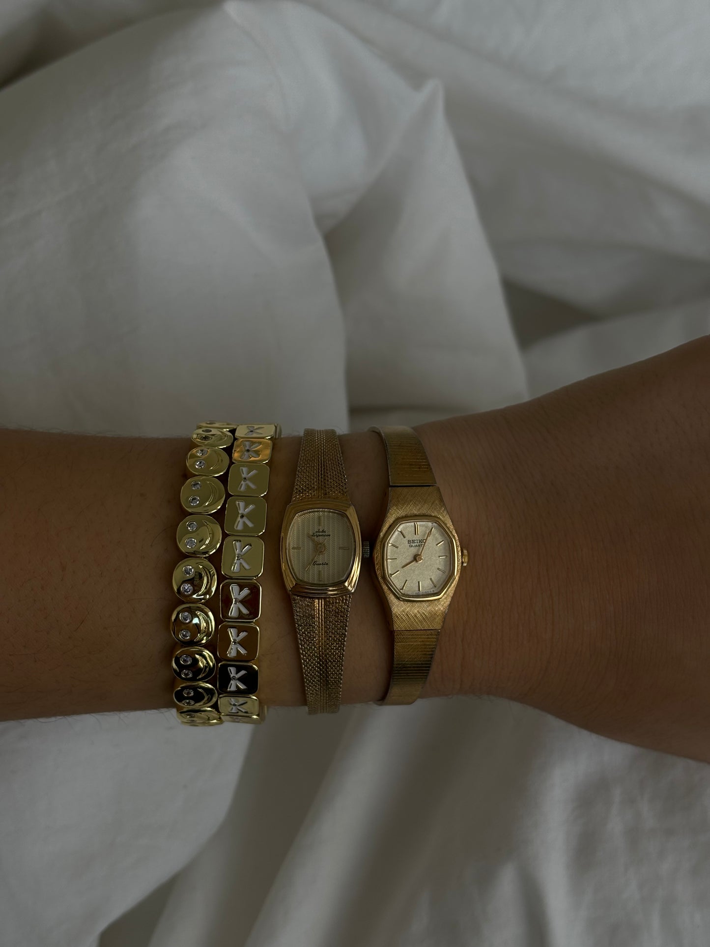 Dainty gold watch