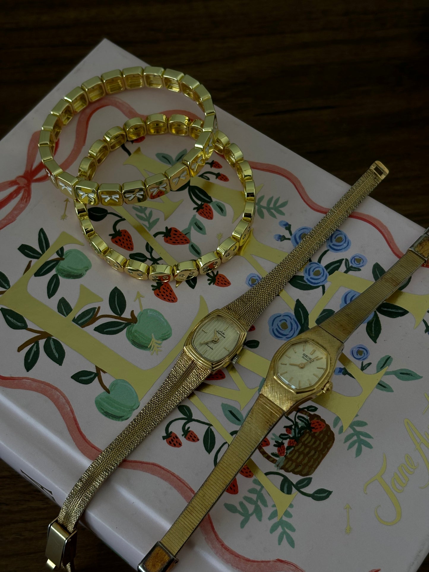 Dainty gold watch